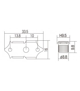 Gotoh SE700-06MN/B Stimmmechaniken für Akustikgitarre.