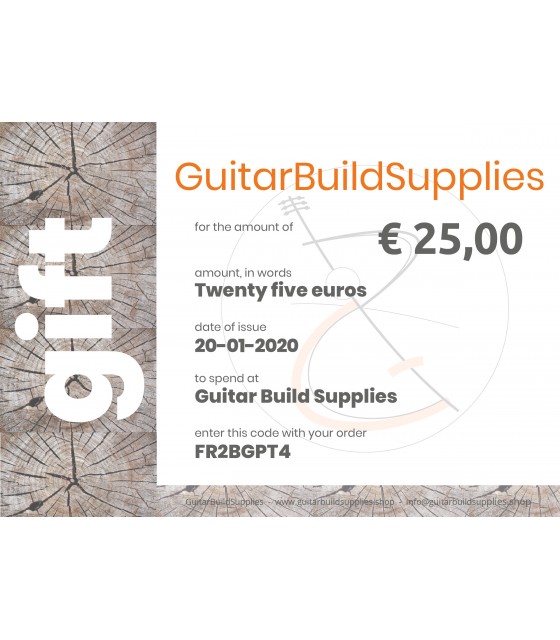 Gift certificate 25,-