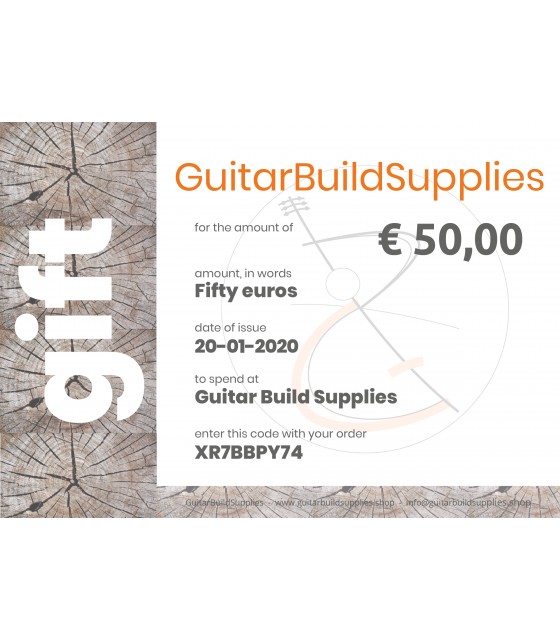 Gift certificate 50,-