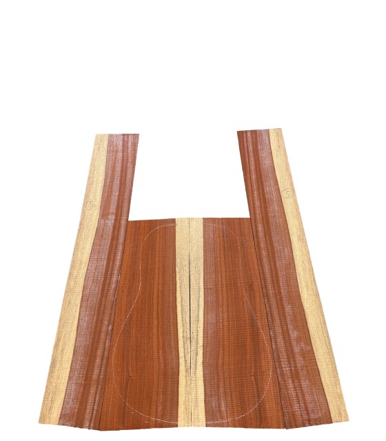 Jatoba back and sides set 5 for acoustic guitar